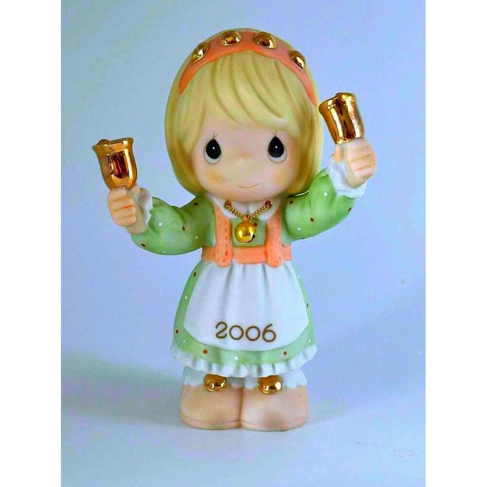 Precious Moments with Bells And Golden Trinket Necklace